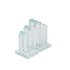Sagebrook Home 14462-04 4" Crystal Pillar Bookends, Clear, Set of 2