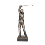 Sagebrook Home Resin 14`` Golf Figurine, Silver