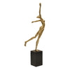 Sagebrook Home Resin 20`` Gymnast, Gold