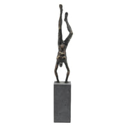Sagebrook Home Resin 19`` Gymnast, Bronze