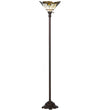 Meyda Lighting 144756 70"H Shell with Jewels Torchiere Floor Lamp