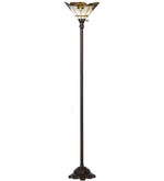 Meyda Lighting 144756 70"H Shell with Jewels Torchiere Floor Lamp