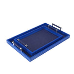 Sagebrook Home Set of 2 Decorative Trays, Navy