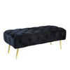 Sagebrook Home Tufted 40`` Bench, Black, Kd