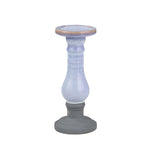 Sagebrook Home 14487-01 11" Ceramic Candle Holder, Blue