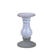 Sagebrook Home Ceramic 8`` Candle Holder, Blue