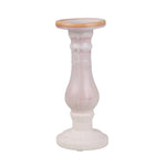 Sagebrook Home Ceramic 11`` Candle Holder, Cream