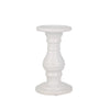 Sagebrook Home Ceramic 8" Candle Holder, White Stripe