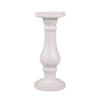 Sagebrook Home Ceramic 11" Candle Holder, White Speckle