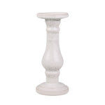Sagebrook Home Ceramic 11" Candle Holder, White Speckle