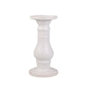 Sagebrook Home 14488-01 18" Ceramic Candle Holder, White Speckle