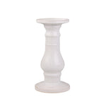 Sagebrook Home 14488-01 18" Ceramic Candle Holder, White Speckle