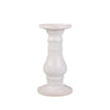 Sagebrook Home Ceramic 15`` Candle Holder, White Speckle