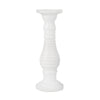 Sagebrook Home Ceramic 18" Candle Holder, White Stripe