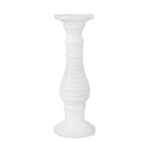 Sagebrook Home Ceramic 18" Candle Holder, White Stripe