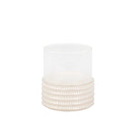 Sagebrook Home Ceramic /Glass 8" Pillar Holder, Stripe