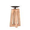 Sagebrook Home Wooden 10`` Decorative Candleholder