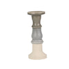 Sagebrook Home 14506-05 13" Ceramic Candle Holder, Gray Fade Matt