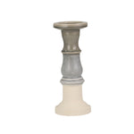 Sagebrook Home 14506-05 13" Ceramic Candle Holder, Gray Fade Matt