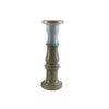 Sagebrook Home Ceramic 16`` Candle Holder, Blue/Gray Reactive