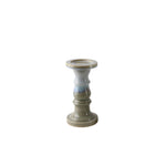 Sagebrook Home Ceramic 10`` Candle Holder, Blue/Gray Reactive