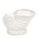 Sagebrook Home 14513 14" Ceramic Seashell, White
