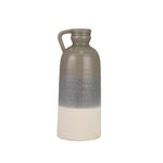 Sagebrook Home 14515-02 20" Ceramic Decorative Bottle, Gray/Ivory