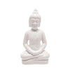 Sagebrook Home Ceramic 18`` Buddha Figurine, White