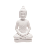Sagebrook Home Ceramic 18`` Buddha Figurine, White