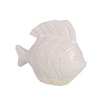 Sagebrook Home Ceramic 9`` Fish, Ivory