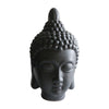 Sagebrook Home Ceramic 10`` Buddha Head, Black