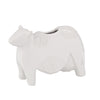 Sagebrook Home 14529 8" Ceramic Cow Planter, White