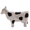 Sagebrook Home 14578-03 14" Mango Wood Standing Cow, Black/ White