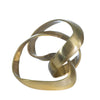 Sagebrook Home Aluminum Knot Sculpture, 7" Gold