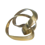 Sagebrook Home Aluminum Knot Sculpture, 7" Gold