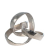 Sagebrook Home 14585-02 7" Aluminum Knot Sculpture, Silver Matte