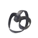 Sagebrook Home 14585-03 7" Aluminum Knot Sculpture, Black