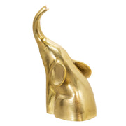 Sagebrook Home Aluminum Sitting Elephant, 10``, Gold