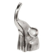 Sagebrook Home Aluminum Sitting Elephant, 10``, Silver