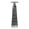 Sagebrook Home Aluminum 13`` Pillar Holder, Black/Silver