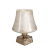 Sagebrook Home Glass 12`` Hurricane On Stand,Opal