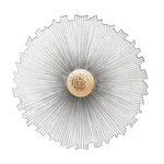 Sagebrook Home 14597 30" Daisy Metal Wall Decor, Black, Wb