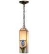 Meyda Lighting 145987 4"Sq Tulip Mini Pendant