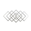 Sagebrook Home 14599-01 40" Diamond Metal Wall Decor, Silver, Wb