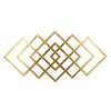 Sagebrook Home Metal 40`` Diamond Wall Decor, Gold Wb
