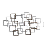 Sagebrook Home 14600 24" Metal Wall Decor, Bronze/ Silver, Wb
