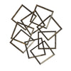 Sagebrook Home 14601-02 41" Metal 2 Tone Wall Decor, Bronze, Wb