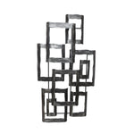 Sagebrook Home 14602-01 19" Metal Contemporary Wall Dec Antique Silver, Wb