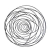 Sagebrook Home Metal 35`` Spiral Wall Decor, Black Wb