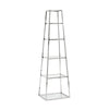 Sagebrook Home 14619-01 23.6" Stainless Steel Etagere, Silver